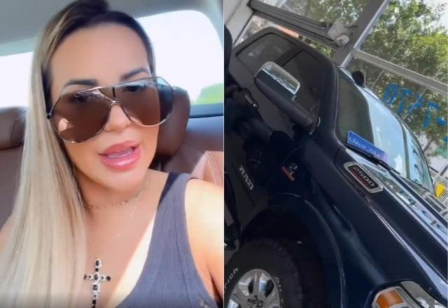 Deolane Bezerra mostra novo carro nos stories do Instagram