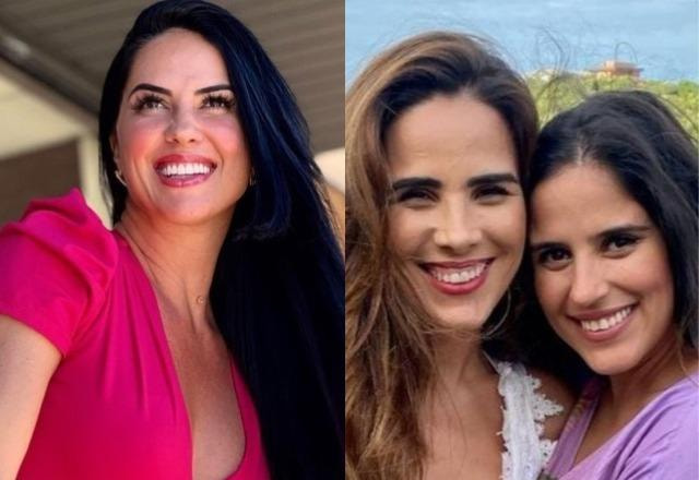 Graciele Lacerda à esquerda; Wanessa e Camilla Camargo à direita