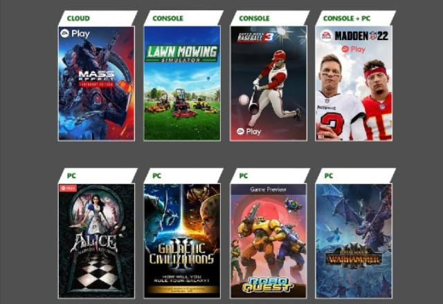 Novos jogos são adicionados ao catálogo do Xbox Game Pass