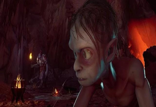 Imagem de gameplay de Gollum