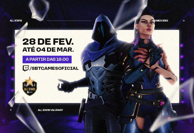 O SBT All Stars de VALORANT Feminino começa em fevereiro