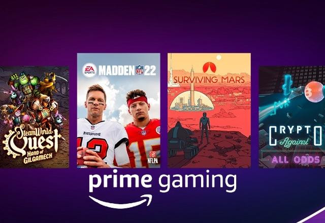 Imagem promocional dos jogos gratuitos do Prime Gaming de março de 2022