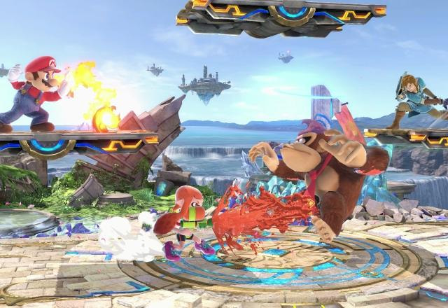 Imagem de gameplay de Super Smash Bros. Ultimate