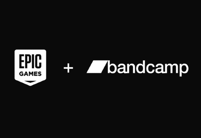 Imagem promocional da compra do Bandcamp pela Epic Games