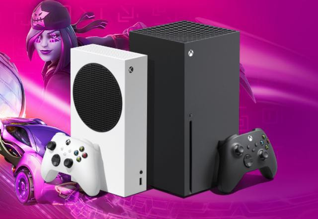 Imagem promocional dos consoles Xbox Series