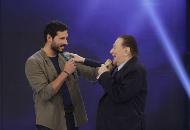 Raul Gil e o ator Murilo Cezar