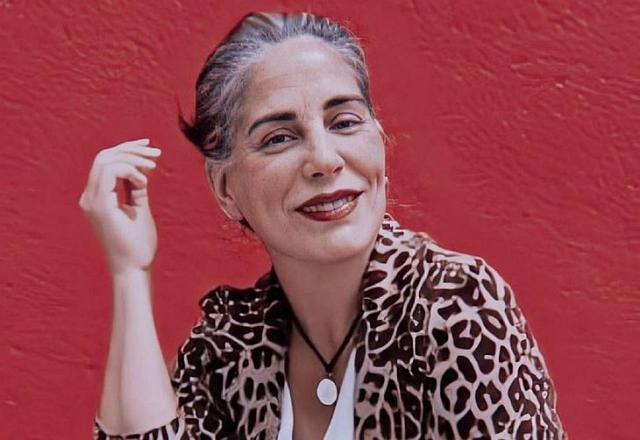 A atriz Glória Pires