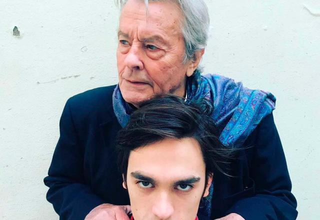 Delon e o filho