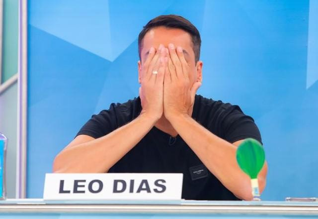Leo Dias durante o Programa Silvio Santos.