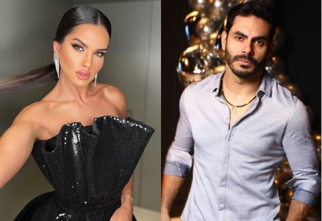 Aiane Freitas à esquerda; Rodolffo à direita