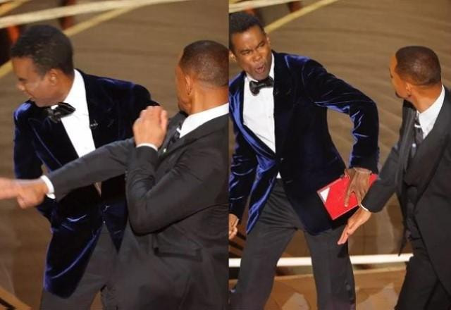 Will Smith dá tapa em Chris Rock no Oscar 2022