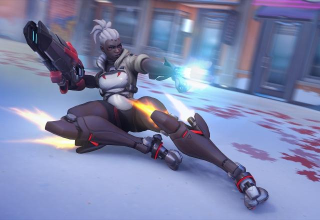 Imagem promocional de Sojourn, heroína de Overwatch 2