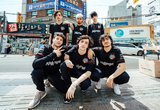 Foto promocional da RED Canids Kalunga para o MSI 2022