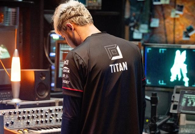 Foto de TitaN, atirador da RED Canids, no MSI 2022