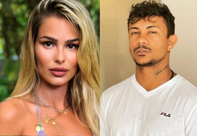 Yasmin Brunet à esquerda; Xamã à direita
