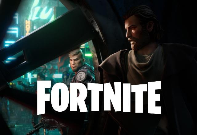 Imagem promocional da parceria entre Fortnite e a série Obi-Wan