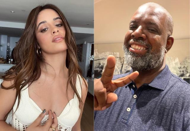 Camila Cabello à esquerda; Péricles à direita