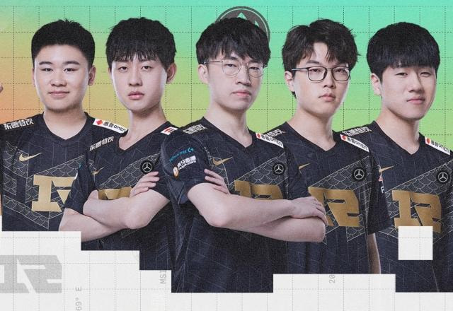 Imagem promocional da RNG, campeã do MSI 2022