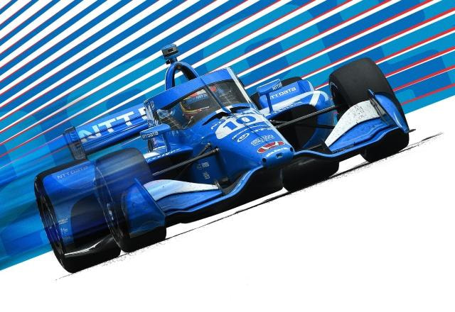 Imagem promocional do jogo da IndyCar que está em desenvolvimento