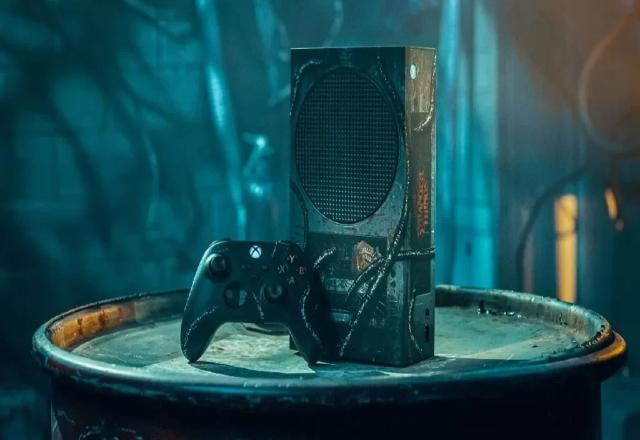 Console inspirado em Stranger Things