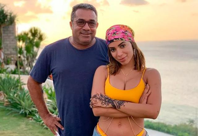 Anitta e o pai