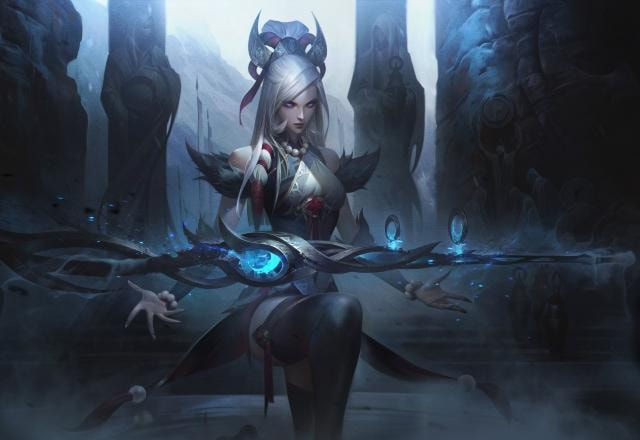 Splash art da skin Caitlyn Lua Nevada