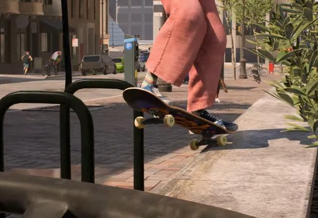 Imagem promocional de skate.