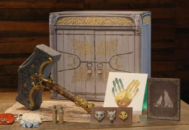 Imagem promocional da Edição Jötnar de colecionador do God of War Ragnarök