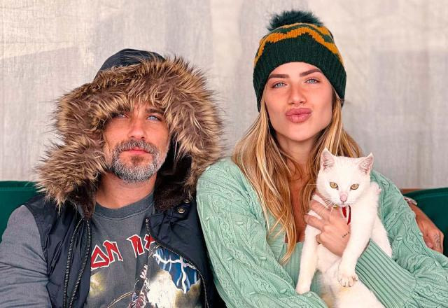 Bruno Gagliasso, Giovanna Ewbank e um gato