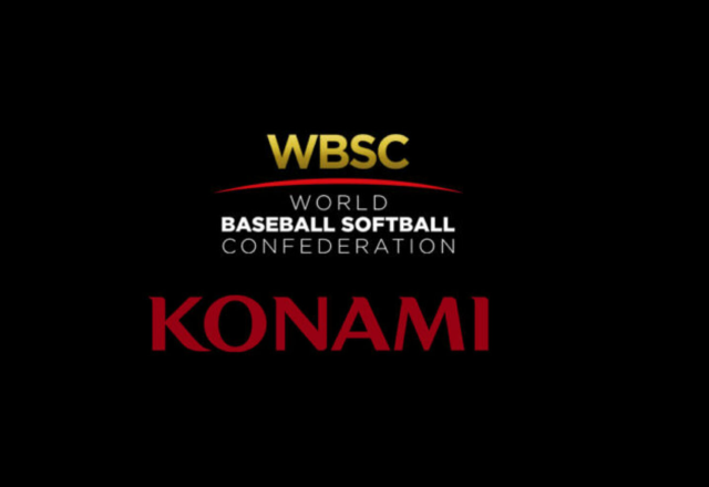 Imagem promocional da parceria entre Konami e a WBSC