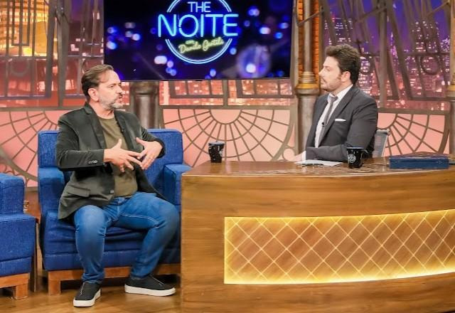 Ricardo Ventura e Danilo Gentili durante o The Noite.