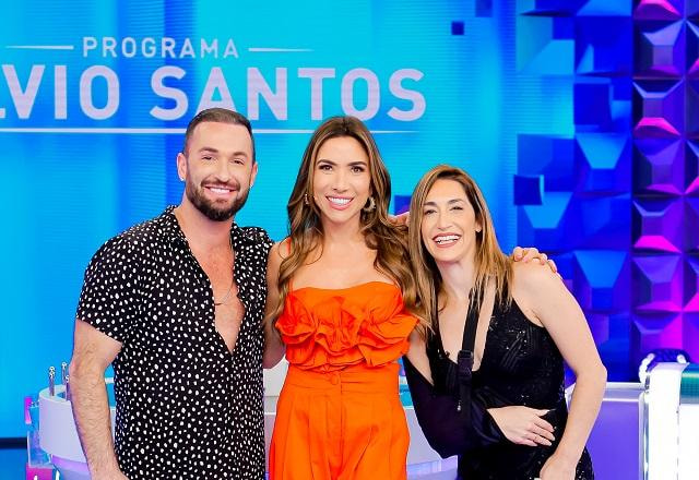 Patricia Abravanel com os irmãos Hypólito