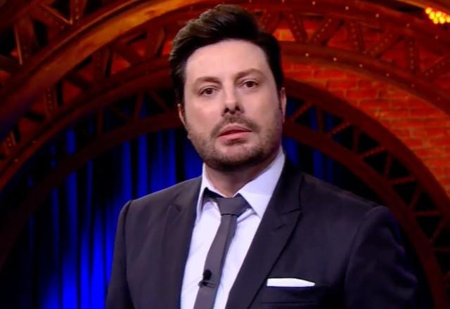 Danilo Gentili durante o The Noite.