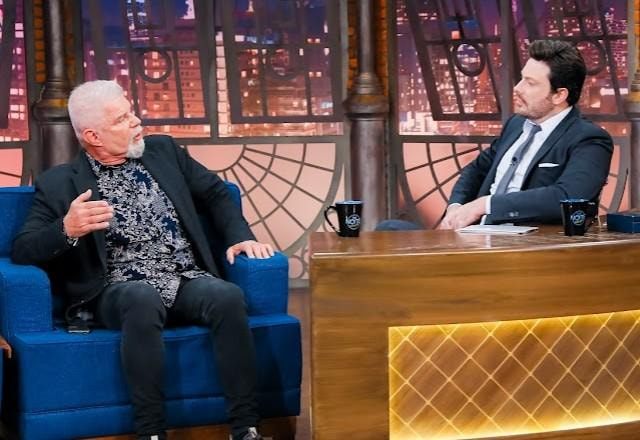 Raul Gazolla e Danilo Gentili durante o The Noite