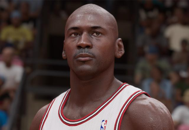 Imagem promocional de Michael Jordan em NBA 2K23