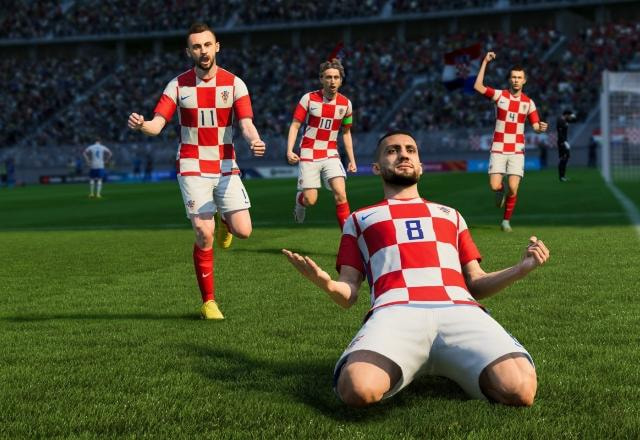 Imagem promocional da seleção da Croácia em FIFA 23