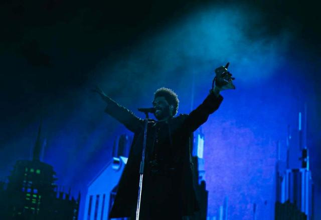O cantor de pop canadense The Weeknd