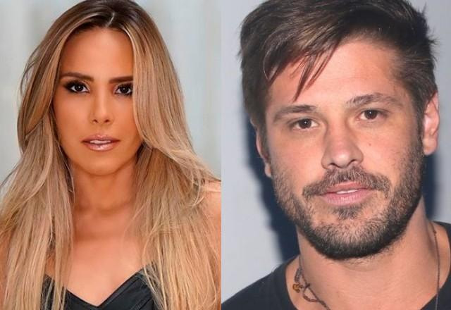 Wanessa Camargo e Dado Dolabella posam para foto.