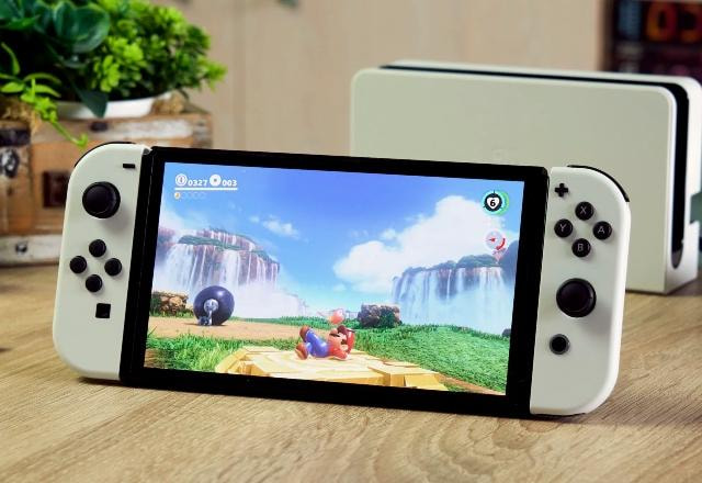 Imagem promocional do Nintendo Switch OLED