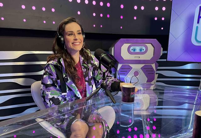 A apresentadora Nadja Haddad