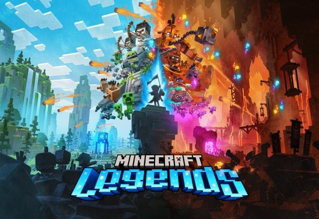 Imagem promocional de Minecraft Legends