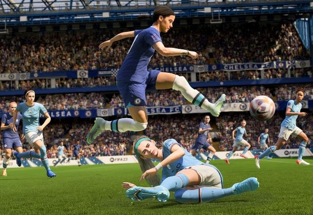 Imagem promocional do futebol feminino em FIFA 23