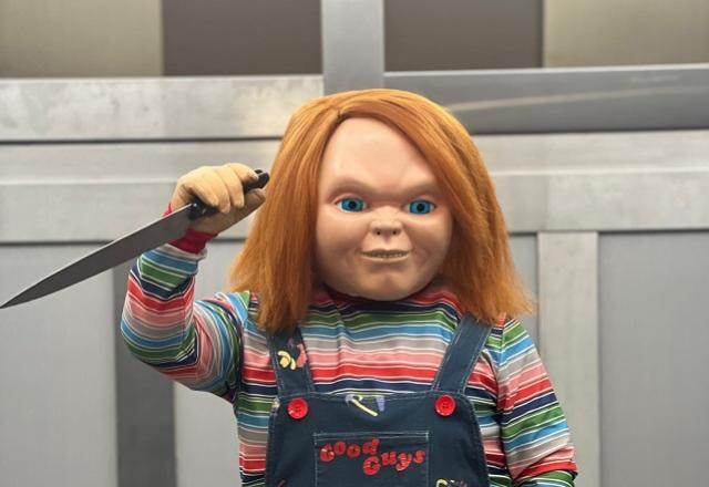 Pitoco vestido como Chucky