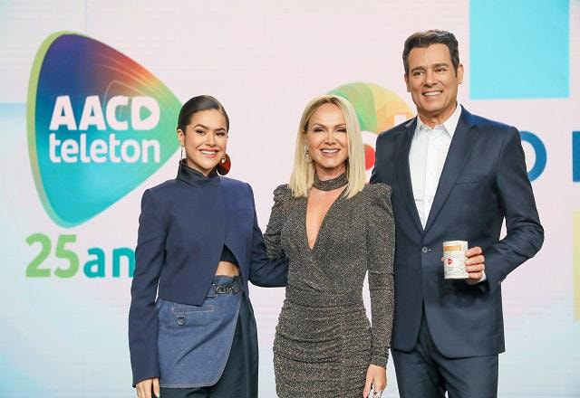 Os padrinhos do Teleton 2022: Maisa Silva, Eliana e Celso Portiolli