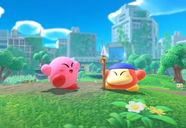 Imagem promocional de Kirby and the Forgotten Land