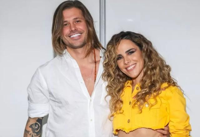 Dado Dolabella e Wanessa Camargo posam juntos para foto.