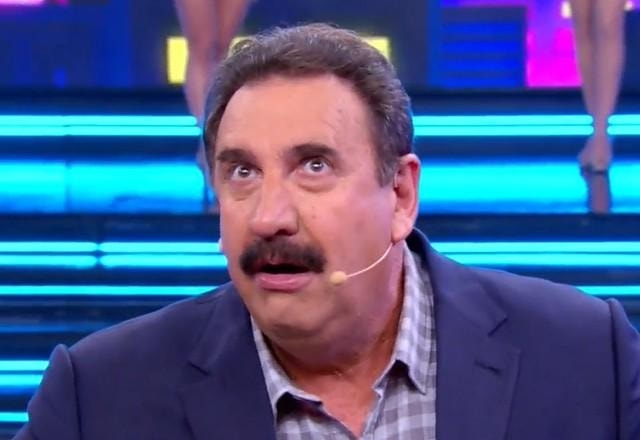 O apresentador Ratinho durante o programa.