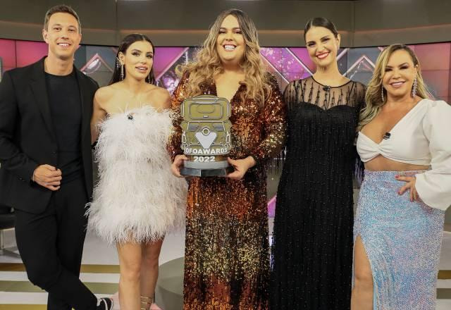 Gabriel Cartolano, Gaby Cabrini, Fofoquito, Chris Flores e Flor Fernandez no Fofoawards