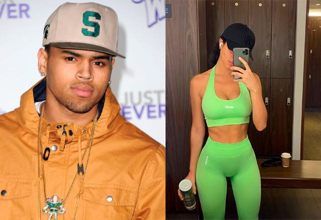 montagem de Rayanne Bitancourt e Chris Brown