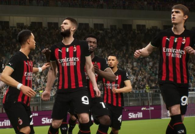 Imagem promocional do AC Milan em eFootball 2023